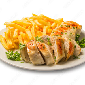 FILETILLOS DE POLLO CON PAPAS FRITAS